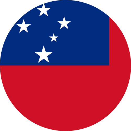 Monthly Newsletter August 2025 Samoa Round Flag