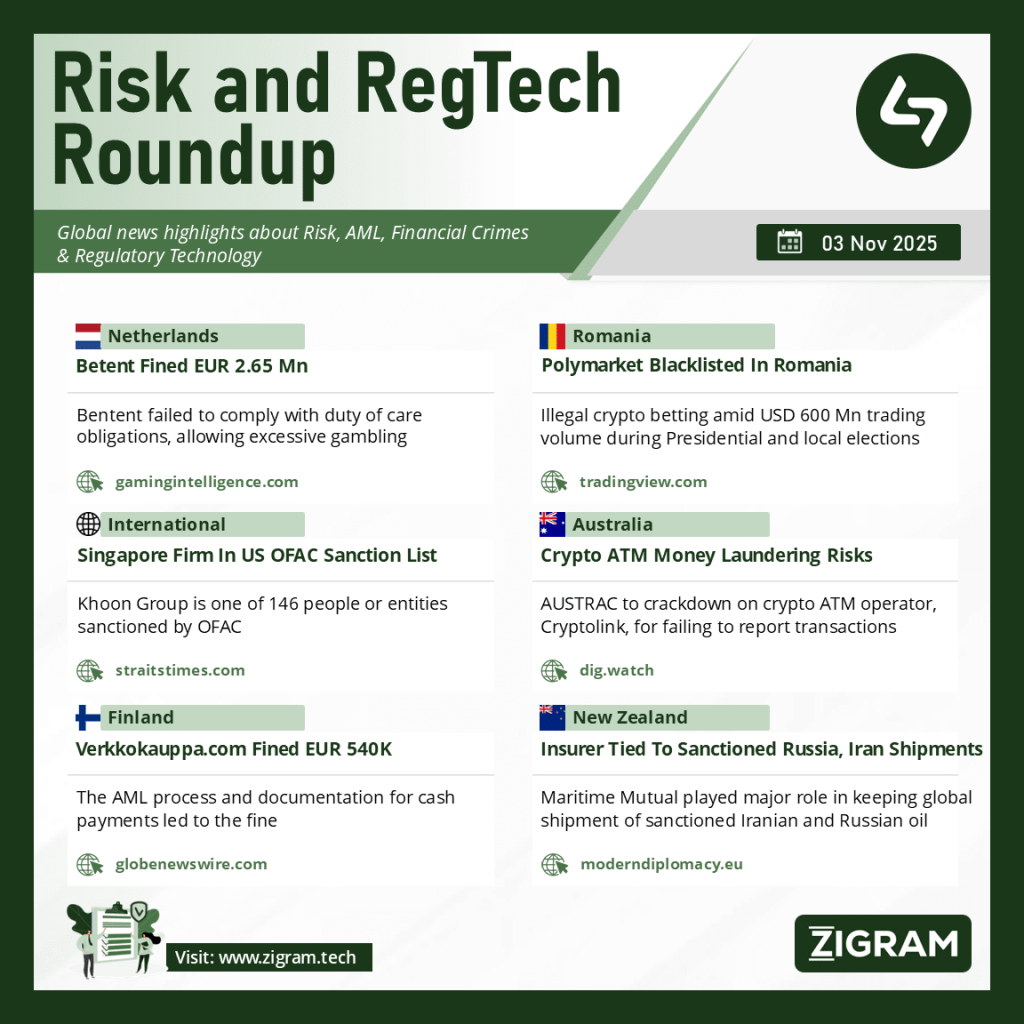 Anti Money Laundering News 03 Nov 2025