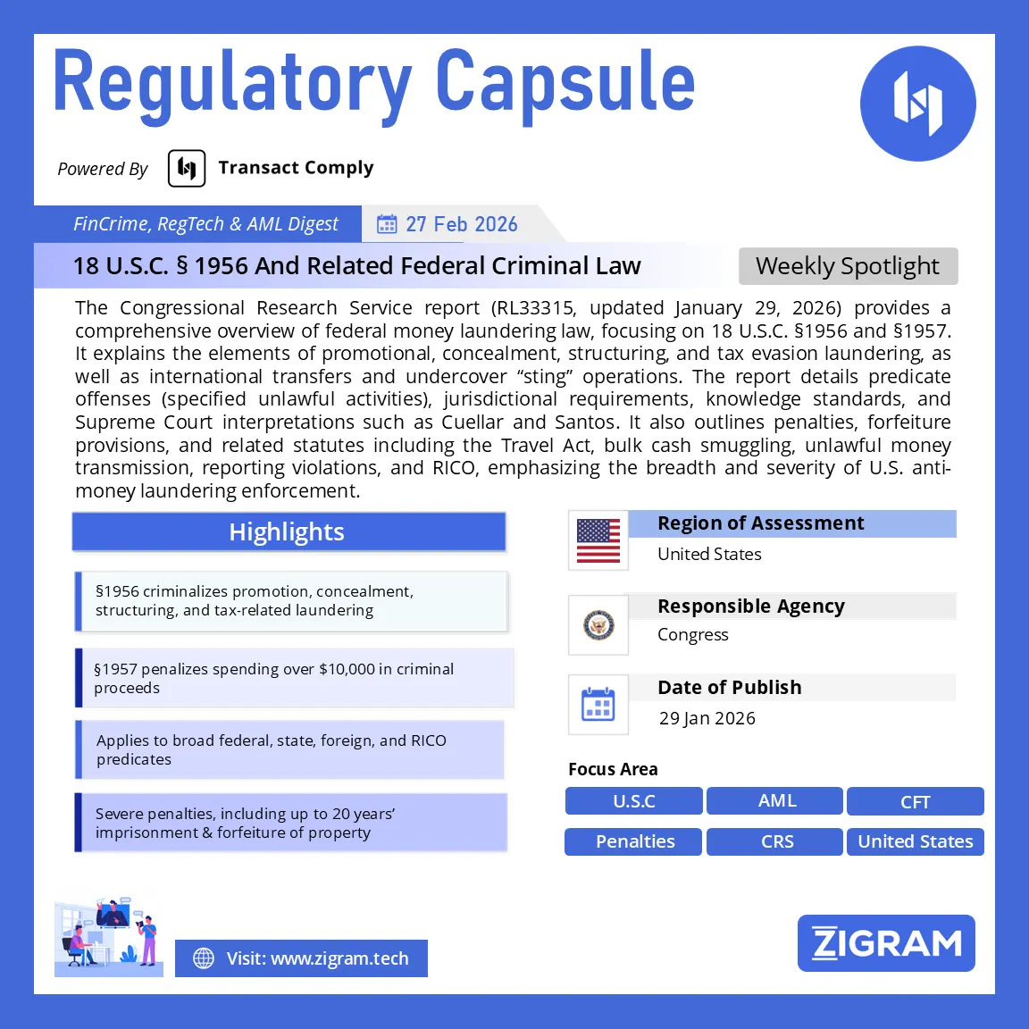Money Laundering Law Explained: 18 U.S.C. §1956, §1957, RICO & Federal AML Framework (2026 Update)