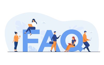 Tiny people sitting and standing near giant FAQ Tiny people sitting and standing near giant FAQ isolated flat vector illustration. Cartoon users asking questions and getting answers. Help, instruction and support information concept